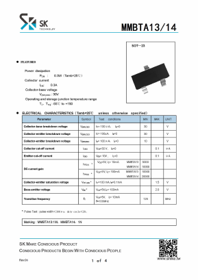 MMBTA13 Datasheet PDF SHIKE Electronics
