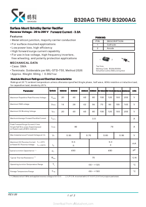 B340AG Datasheet PDF SHIKE Electronics