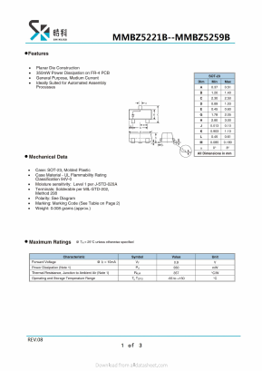 MMBZ5230B Datasheet PDF SHIKE Electronics