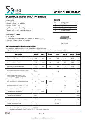 MB26F Datasheet PDF SHIKE Electronics