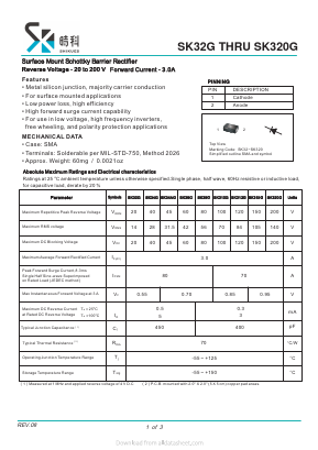 SK320G Datasheet PDF SHIKE Electronics