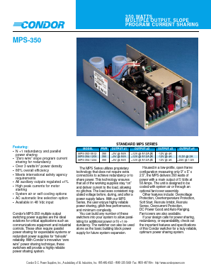 MPS-354-1205 Datasheet PDF SL Power Electronics