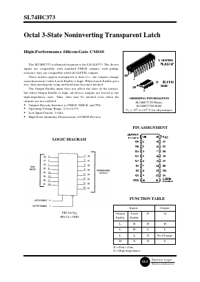 SL74HC373 Datasheet PDF System Logic Semiconductor