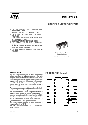 PBL3717A Datasheet PDF System Logic Semiconductor