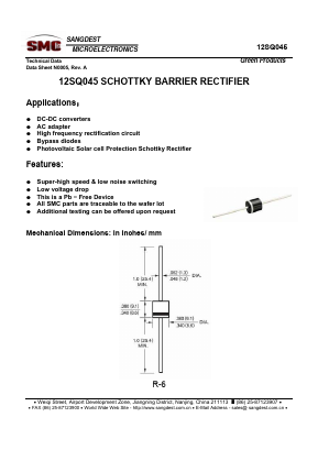12SQ045 Datasheet PDF Sangdest Microelectronic (Nanjing) Co., Ltd