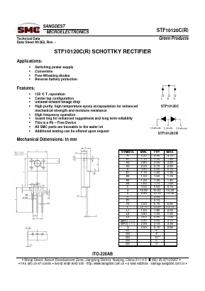 STF10120C Datasheet PDF Sangdest Microelectronic (Nanjing) Co., Ltd