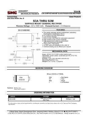S3A Datasheet PDF Sangdest Microelectronic (Nanjing) Co., Ltd
