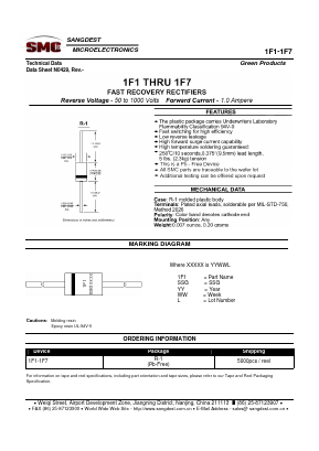 1F4 Datasheet PDF Sangdest Microelectronic (Nanjing) Co., Ltd