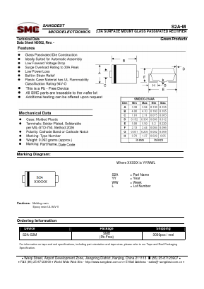 S2J Datasheet PDF Sangdest Microelectronic (Nanjing) Co., Ltd