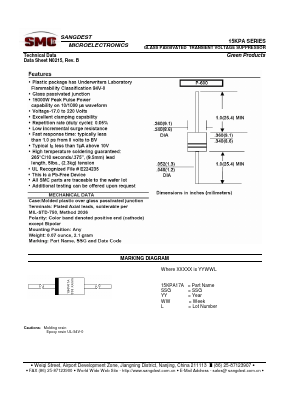 15KPA280A Datasheet PDF Sangdest Microelectronic (Nanjing) Co., Ltd