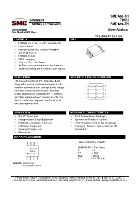 SMDA03-TH Datasheet PDF Sangdest Microelectronic (Nanjing) Co., Ltd