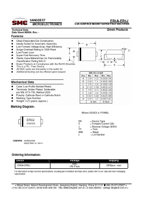 ER5G Datasheet PDF Sangdest Microelectronic (Nanjing) Co., Ltd