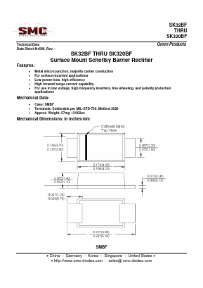 SK32BF Datasheet PDF Sangdest Microelectronic (Nanjing) Co., Ltd