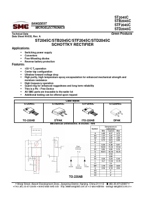 STD2045C Datasheet PDF Sangdest Microelectronic (Nanjing) Co., Ltd