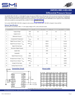 SM5391-BBE-S-001-000 Datasheet PDF Silicon Microstructures, Inc.
