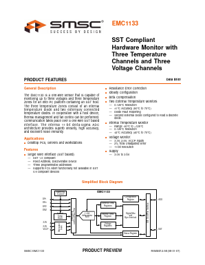 EMC1133 Datasheet PDF SMSC -> Microchip