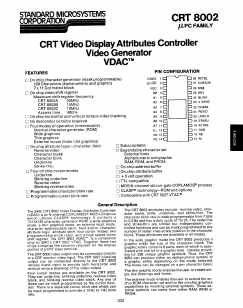 CRT8002 Datasheet PDF SMSC -> Microchip