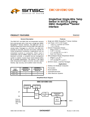EMC1202 Datasheet PDF SMSC -> Microchip