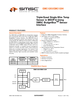 EMC1203 Datasheet PDF SMSC -> Microchip