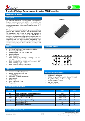 SMDA24C-8 Datasheet PDF Socay Electornics Co., Ltd.