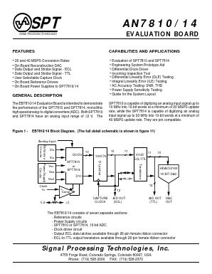 SPT7814 Datasheet PDF Signal Processing Technologies