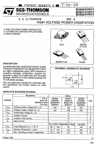 BU920T Datasheet PDF STMicroelectronics