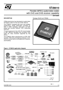 STD8010 Datasheet PDF STMicroelectronics
