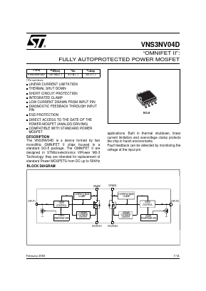 3NV04D Datasheet PDF STMicroelectronics