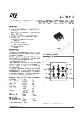 CP151D Datasheet PDF STMicroelectronics