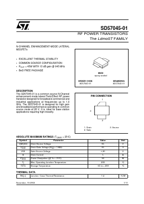 SD57045-01 Datasheet PDF STMicroelectronics