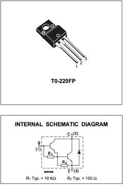 BDX53BFP Datasheet PDF STMicroelectronics