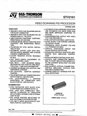 STV2161 Datasheet PDF STMicroelectronics