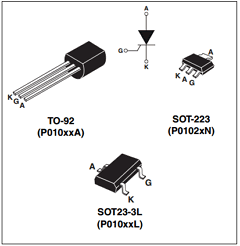 P0102AA5AL3 Datasheet PDF STMicroelectronics