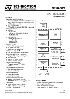 ST20-GP1 Datasheet PDF STMicroelectronics