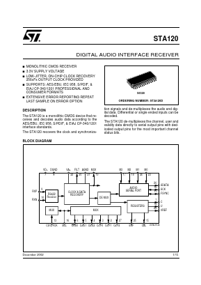 STA120 Datasheet PDF STMicroelectronics