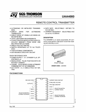 UAA4000 Datasheet PDF STMicroelectronics