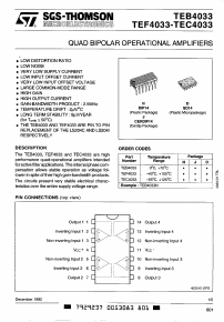 TEC4033 Datasheet PDF STMicroelectronics