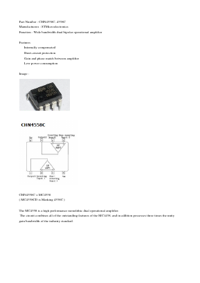 CHN4558C Datasheet PDF STMicroelectronics
