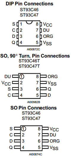 ST93C46TB1 Datasheet PDF STMicroelectronics