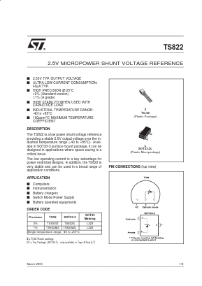 TS822ID Datasheet PDF STMicroelectronics