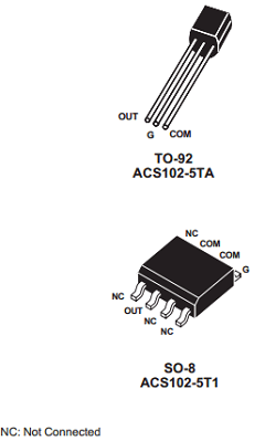 ACS102 Datasheet PDF STMicroelectronics