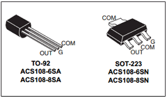 ACS108-8SN Datasheet PDF STMicroelectronics