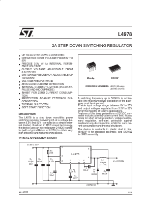 L4978D Datasheet PDF STMicroelectronics