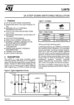 L4978 Datasheet PDF STMicroelectronics