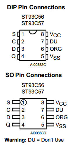 ST93C56M1013TR Datasheet PDF STMicroelectronics