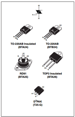 BTA26XXXYZ Datasheet PDF STMicroelectronics