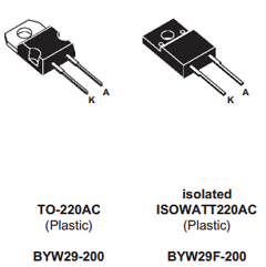 BYW29200 Datasheet PDF STMicroelectronics