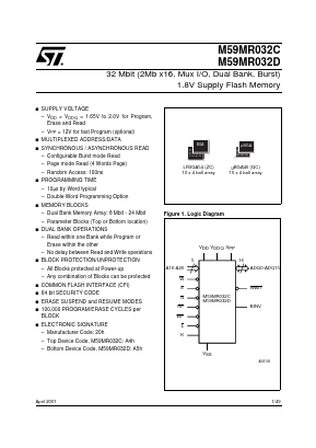 M59MR032D Datasheet PDF STMicroelectronics