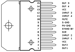 TDA7372A Datasheet PDF STMicroelectronics