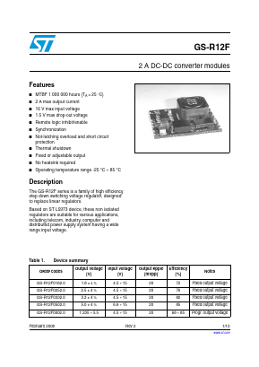 GS-R12F Datasheet PDF STMicroelectronics